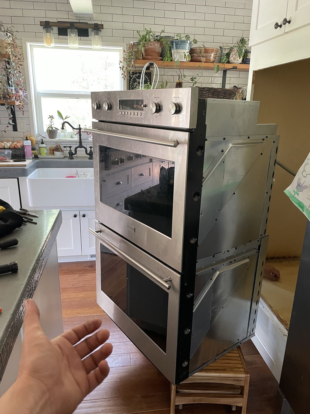 Double wall oven pulled for repair — Portland Appliance Team, Portland OR